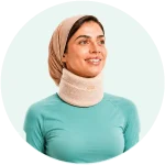 گردنبند سخت حوله ای